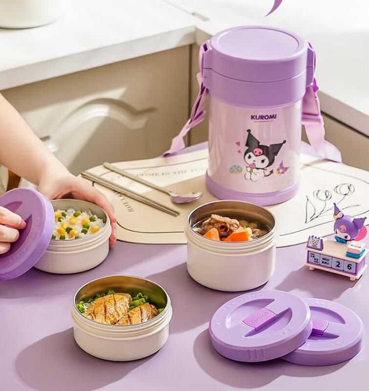 TAFUCO Sanrio Pochacco 3-Layer Insulated Lunch Box