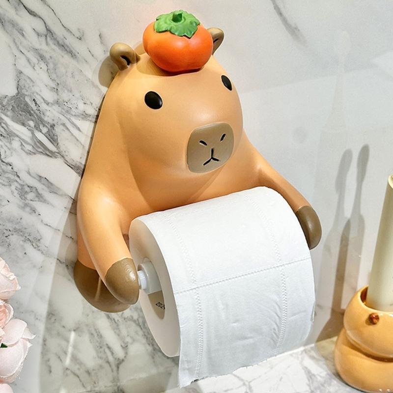 Cute Capybara Shape Tissue Dispenser Elegant Capybara Tissue Container Paper Stand Rack Great For Modern Interiors