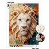 Pearl Art Painting Home Wall Decor Golden Lion Pearl Gemstone Painting Picture Crafts Adult/Beginner Gift Creative Home Decor Unframed