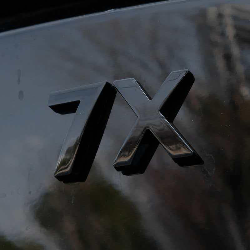 Zeekr 7X Metal Sport Black Warrior Rear Emblem Car Decal