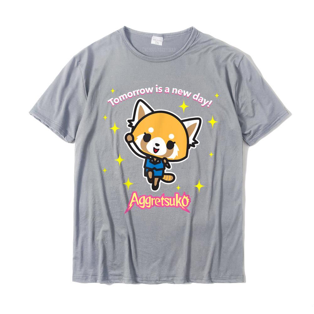 Aggretsuko Tomorrow Is Day Tee Shirt Geek T Shirts Special Cotton Unisexs Tops Shirts Summer Plus Size