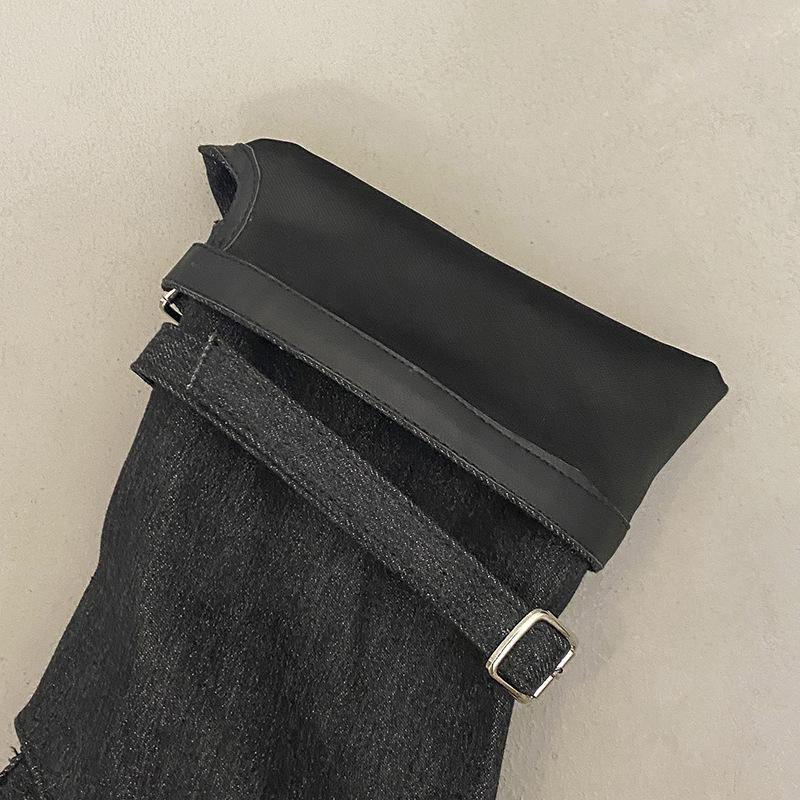 Nischdesign coola stövlar barn 2025 nya sommar rosett balett veckade pile stövlar medelhöga stövlar