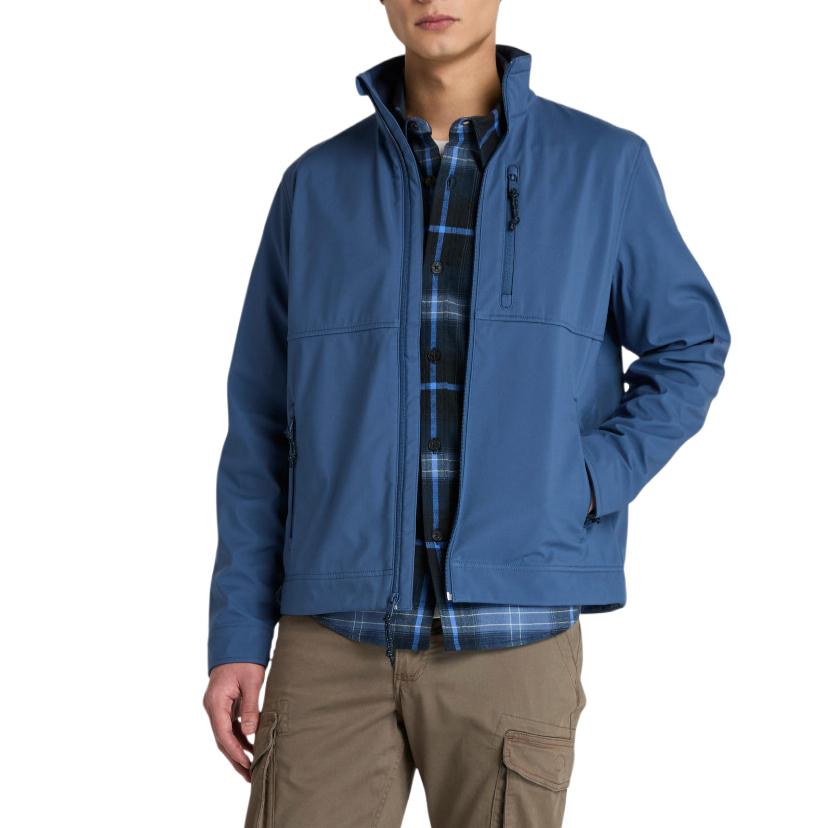 

Timberland Однотонная куртка-ветровка с длинным рукавом и воротником-стойкой для мужчин TB0A6AU4EYO1 XL