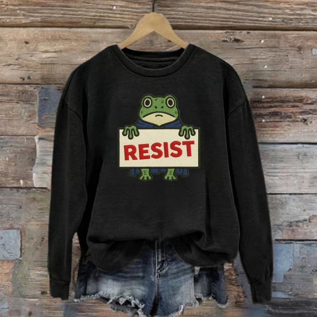 Women's Fashion Daily Versatile Casual Sweatshirts Long Sleeve Round Neck Top Sweatshirts