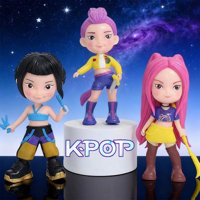 Anime Kpop Demon Hunters Figure Model Toy Cartoon Gaming Desk Decor Collection Kids Peripherals Gift