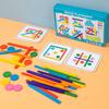 Wooden Creative Sticks And Rings Puzzle Intelligence Game Montessori Early Childhood Educational Toys For Children 3 Year Old