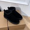 2026 Genuine Sheepskin Wool, Classic Mini Sheepskin Snow Boots, Chestnut Casual Warm Boots for Women  Platform Boots 35-44