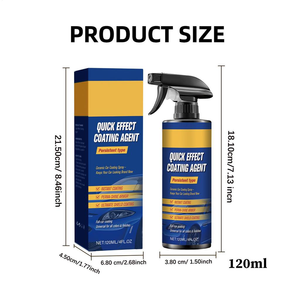 

Ceramic Coating Spray Ceramic Hydrophobic Coating Spray High Gloss Paint Repair for Marine Windshield Door Motorcycle Window