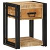 VidaXL Bedside Tables 2 Pcs 40x35x50 Cm Solid Raw Mango Wood, Bedside Cabinet, Bedroom Furniture, Table 4016689
