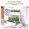 Anti-Corrosion Wood Double-Layer Planter Box with Fence