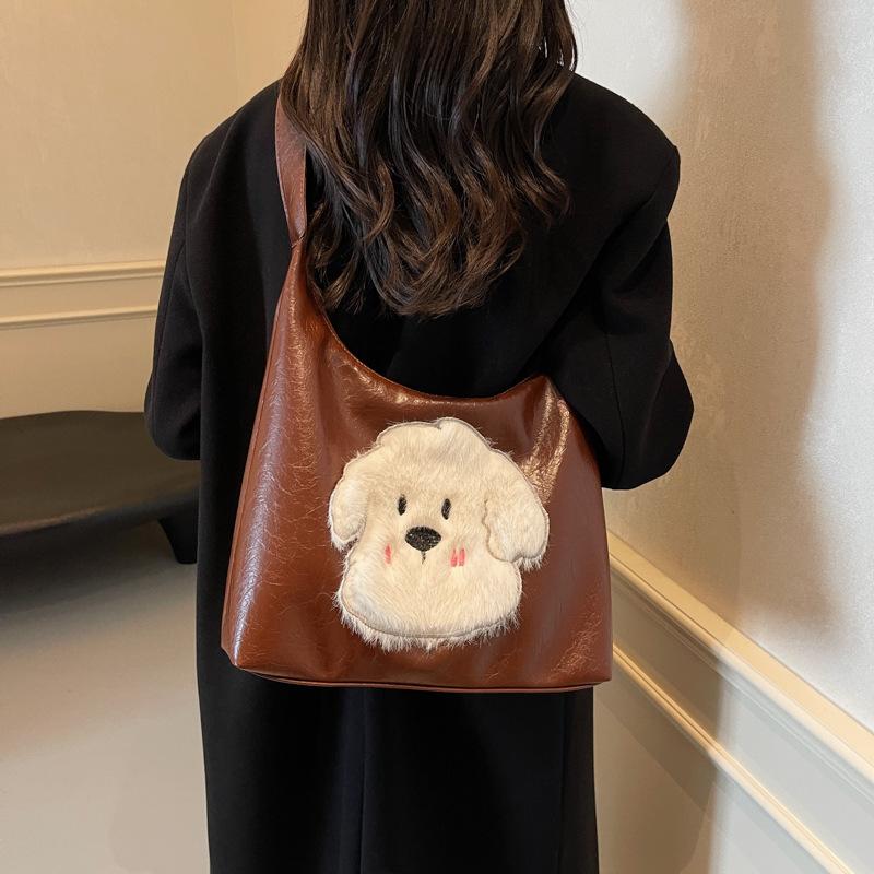 Trendy Fashion High Sense Shoulder Handbag Retro Large Capacity Women'S Tote Bag