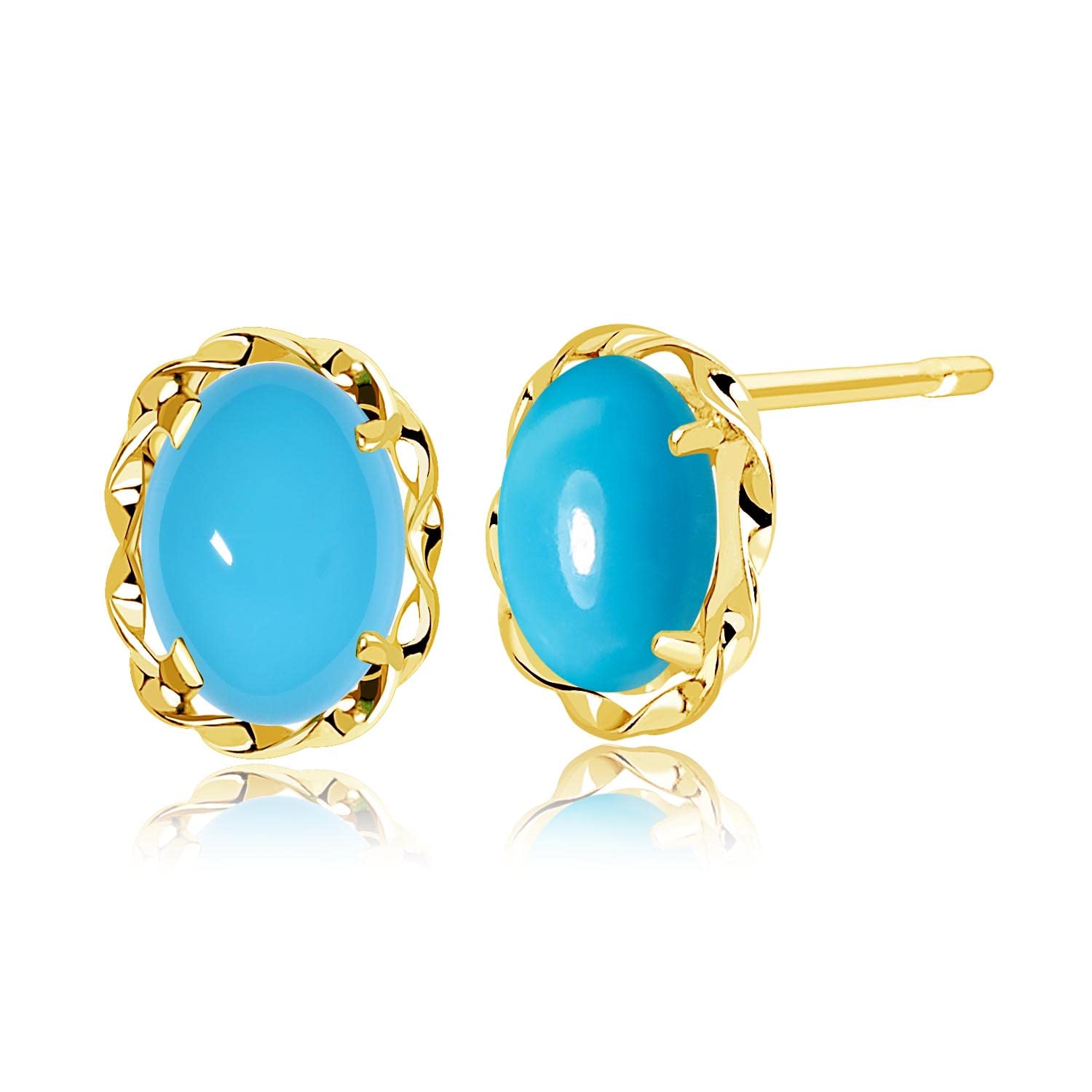 

Жіночі сережки Lala Christie Turquoise 18K, 0,5 карата, Золото, le56-0027-yg