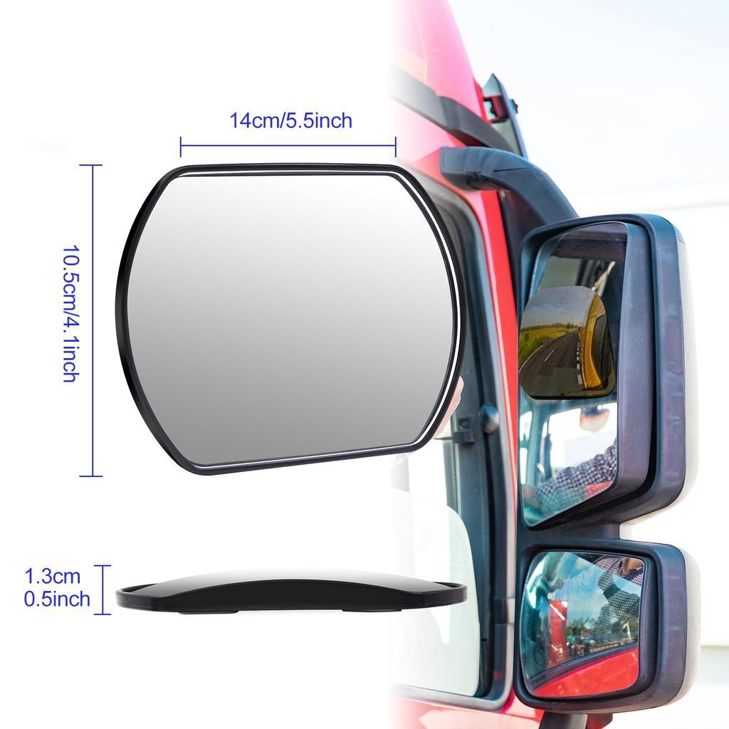 Aoling Truck Auxiliary Mirror, Curved Surface, Side Mirror, Auxiliary Mirror, Auxiliary Mirror, Rear Viewing,