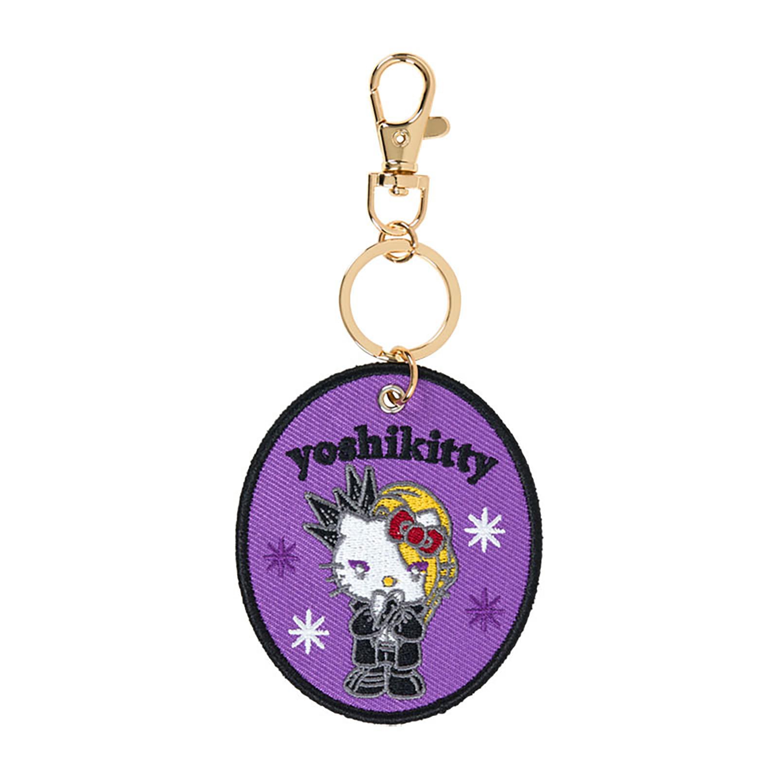 Sanrio Yoshikitty Character Grand Prix Patch Keychain Polyester Steel 487082