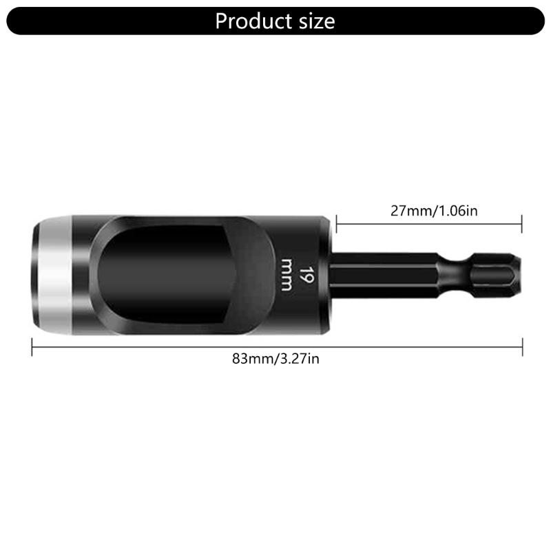 Sechskant-Adapter Elektrische Maschine Hohlstanzer Für Bohrer Pappe Leder Gürtel Kohlenstoffstahl Weiches Material Bohrer