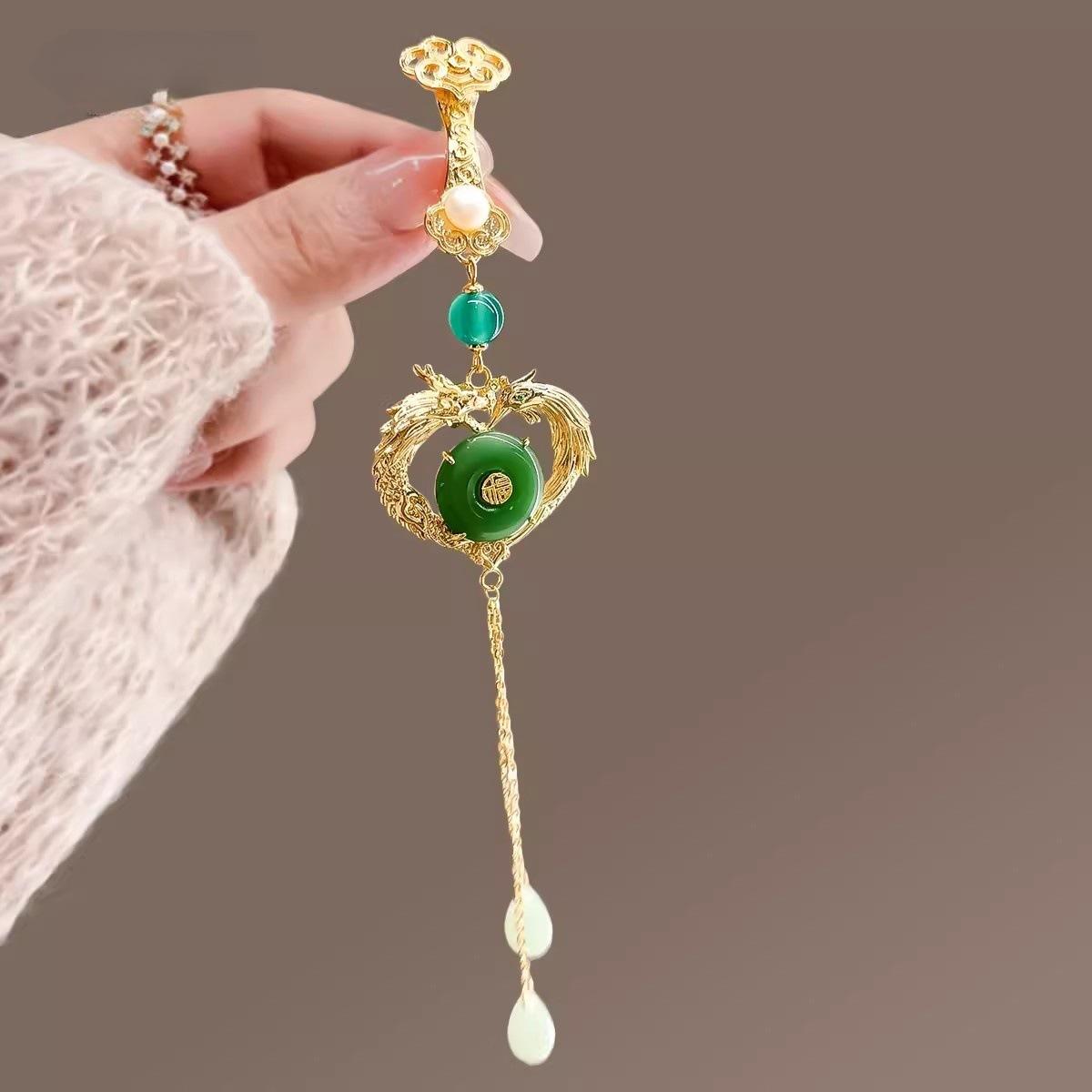 

Лотосы в китайском стиле на каждом шагу, Ципао из перламутровой ткани с прессованным лацканом, Брошь-подвеска в старинном стиле