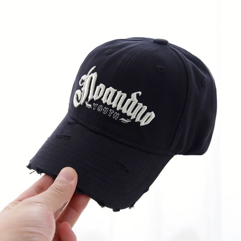 

Street Style Kids Baseball Cap With Embroidered Letters For Spring Summer Fashion чорний