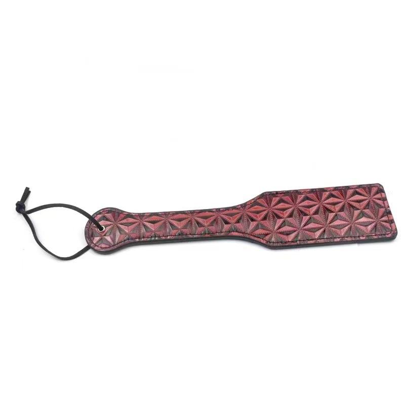 Leather Rackets Heart-shaped Whipping With Rivets BDSM Adult Games SM Bondage Equipment Whipping Adult Couple Spanking Sex Toys