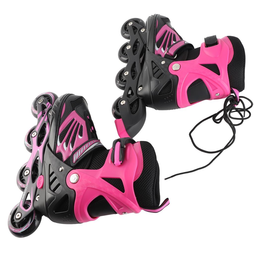 Adjustable Illuminating Inline Skates with Light Up Wheels for Kids and Youth Girls Boys Inline Skates