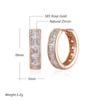 Trendy  Rose Gold Color Hoop Earrings For Women Luxury Square Natural Zircon Accessories Vintage Bride Wedding Jewelry