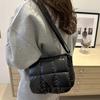 Yogodlns Women Elegant Quilted Shoulder Bags Cloud Pleated Bubbles Crossbody Bag Fashion Simple Solid Color Commute Shopping Bags