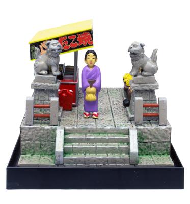 PLATZ Showa Retro Welt Festivalstand Takoyaki-Laden Plastikmodell -Takaki Yamamoto- SRS-2
