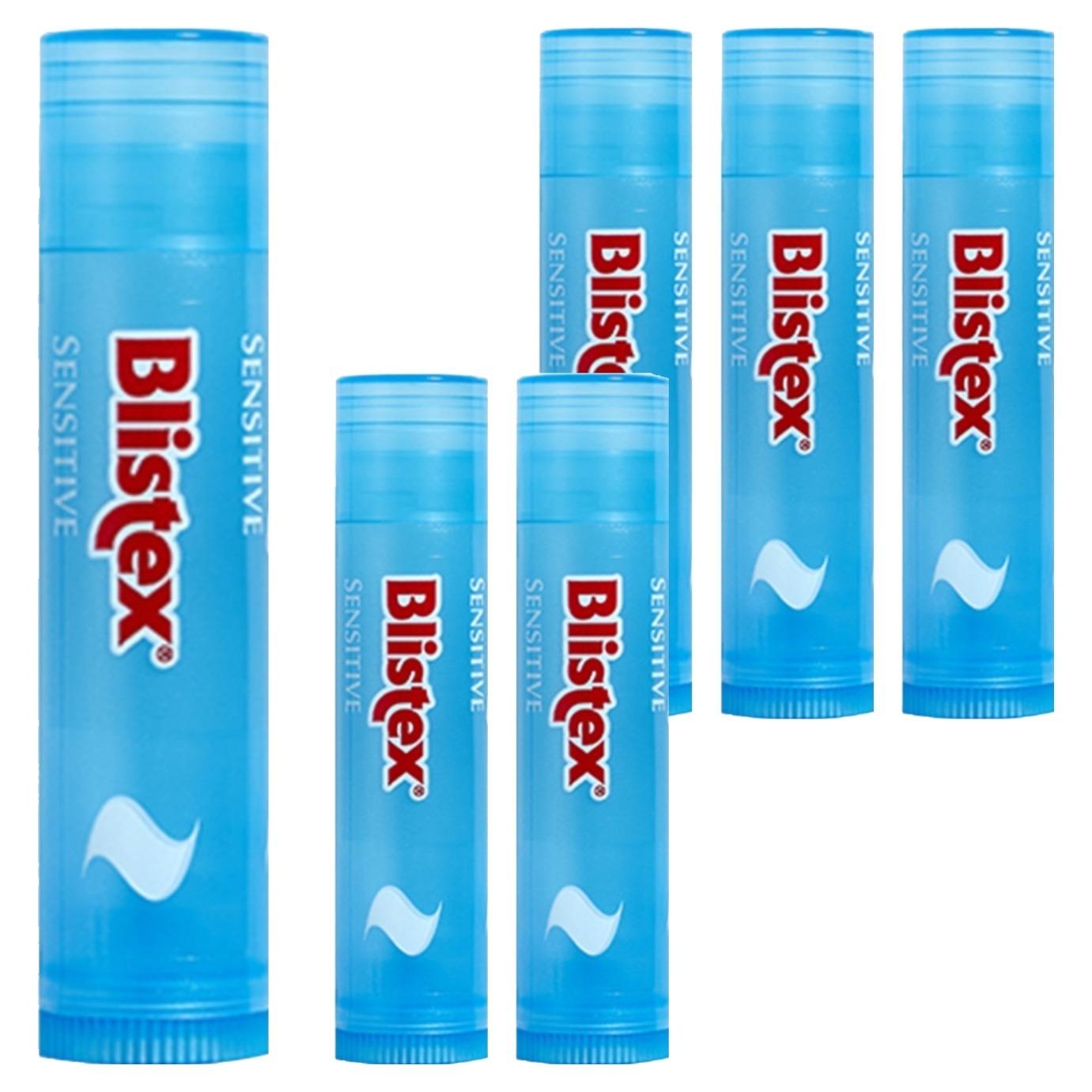 Blistex Sensitive Lip Balm Moisturizing Dry Lips Care Set 6pcs