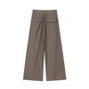 Striped Padded Shoulder Suit Jacket & Pleated Trousers Set