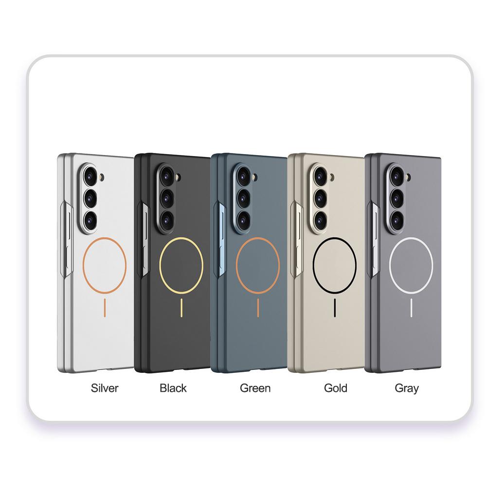 Ultra-thin Built-in Magnetic Ring with Tempered Glass Front Film Case for for Samsung Galaxy Z Fold 7 Fold7 Camera Protect Cover