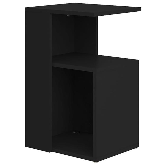 VidaXL Side Table Black 36x30x56 Cm Chipboard