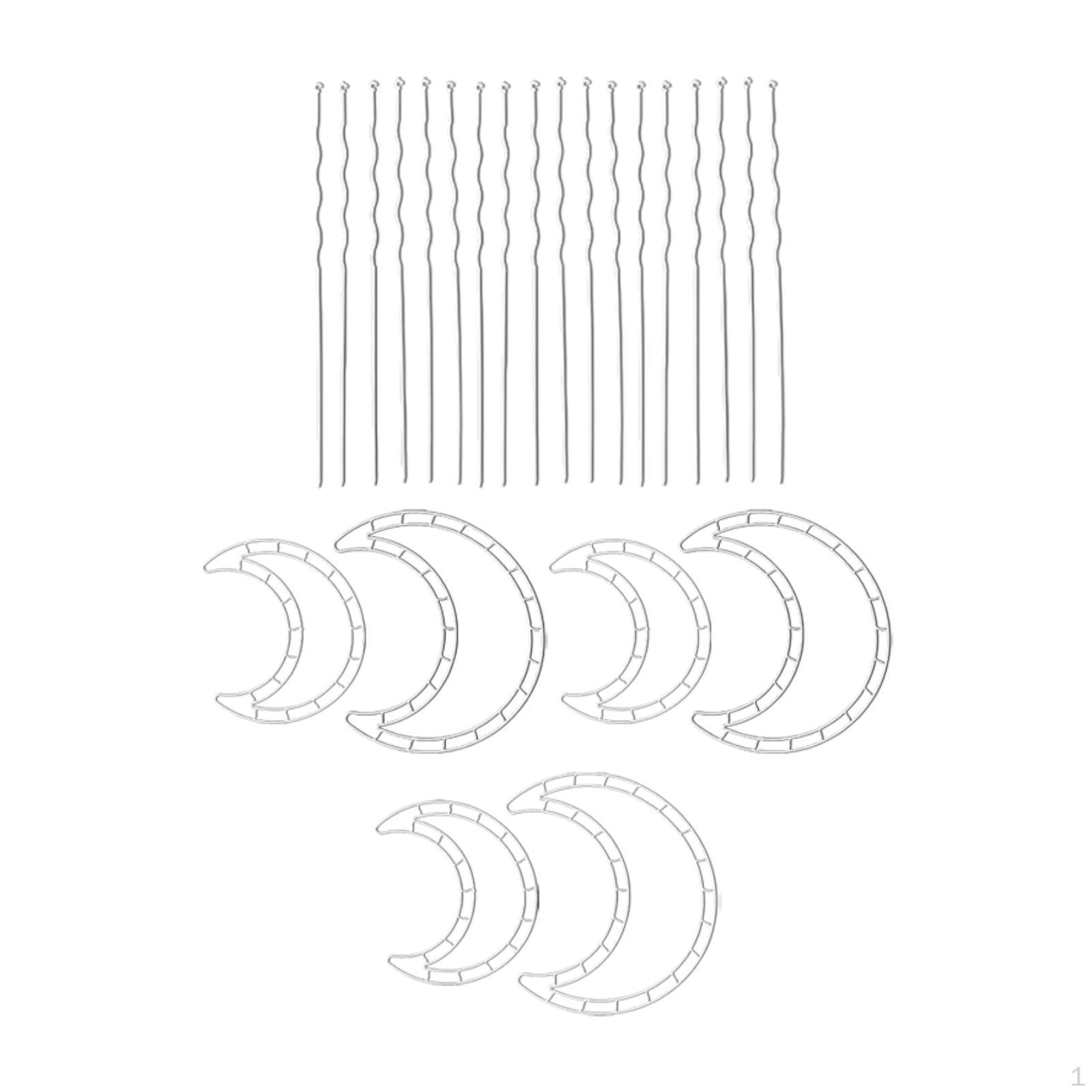 

Цветочный венок Рамка Цветок DIY Домашний декор Годовое украшение Многофункциональный 6x Small Large Moon