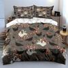 Farmyard Chicken Pattern Bedding Duvet Cover Set  (1*Duvet Cover 2*Pillowcases, without duvet insert)