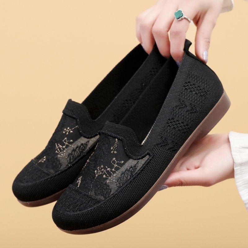 

Cloth Shoes Women s Mesh Shoes Summer Shallow Mouth Breathable Anti Slip and Comfortable 40 чёрный