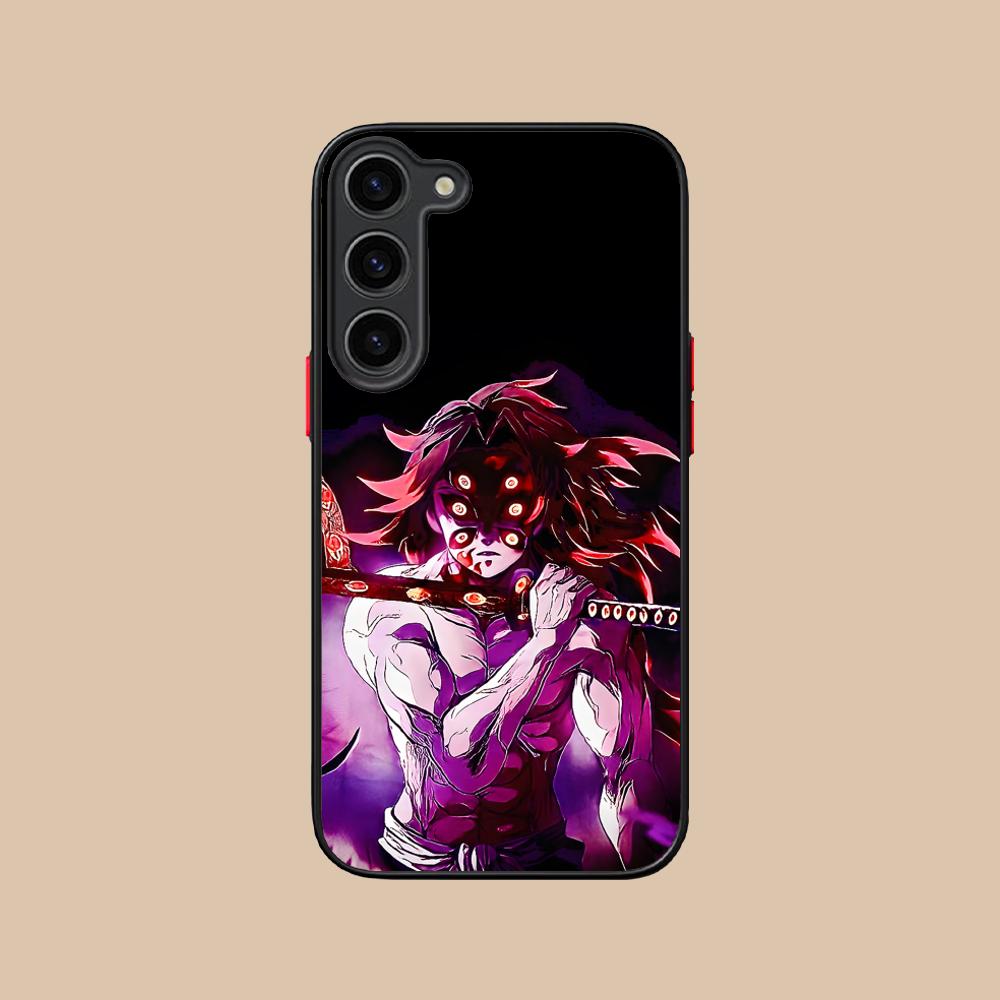 Demon Slayer Kokushibo Phone Case for Samsung Galaxy S25 S24 S23 S22 S21 Plus FE Ultra Colour Silicone Protective Pretty Cover