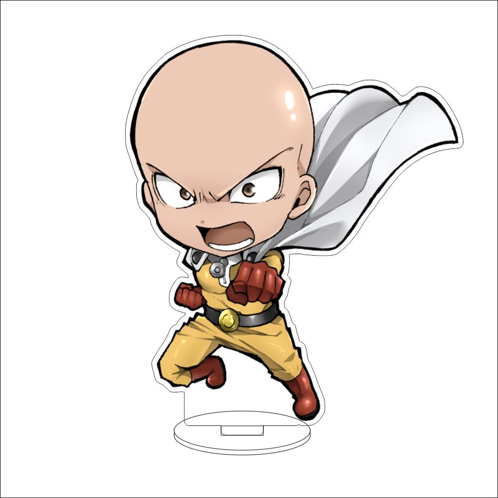 16CM Anime ONE PUNCH MAN Cosplay Acrylic Stand Ornaments Saitama/Tatsumaki/Metal Knight Figure Stand Halloween Gifts