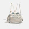 Y2K Ita Bag Cat Pu Backpack – Foldable, Adjustable Strap, Secure Zipper, Preppy Style Cute Schoolbag