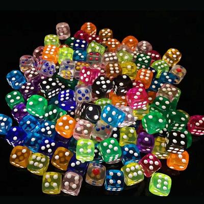 14MM Transparente Acrylfarbwürfel mit abgerundeten Ecken