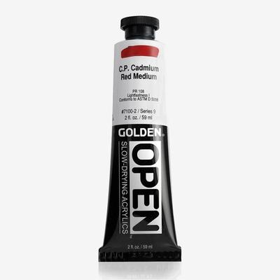Acrylic Paint - C.P.Cad - Golden Open 60ml - Red - Professional - Mixed