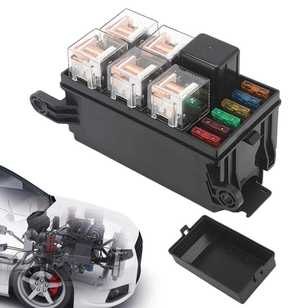Cheap Auto Fuse Relay BoxWaterproof Home Fuse Relay Block Kit with Mounted OutriggersRelays