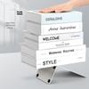 Minimalistische Metall-Buchstützen - Schreibtisch-Buchständer und Halter für Studenten