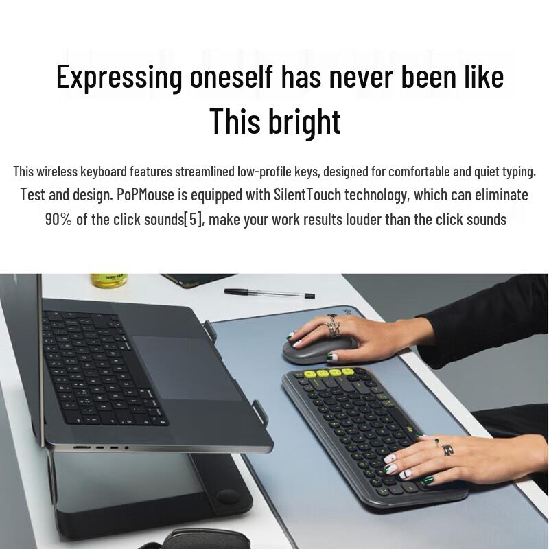 Logitech POP ICON COMBO Wireless Bluetooth Keyboard and Mouse Combo