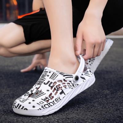 Camouflage Hole Shoes Thick Bottom Non-Slip Plus Size Beach Slippers Summer Eva Sandals Closed Toe Sandals