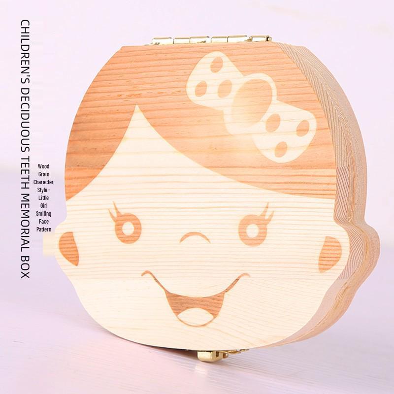 Children's Wooden Tooth & Lanugo Keepsake Box