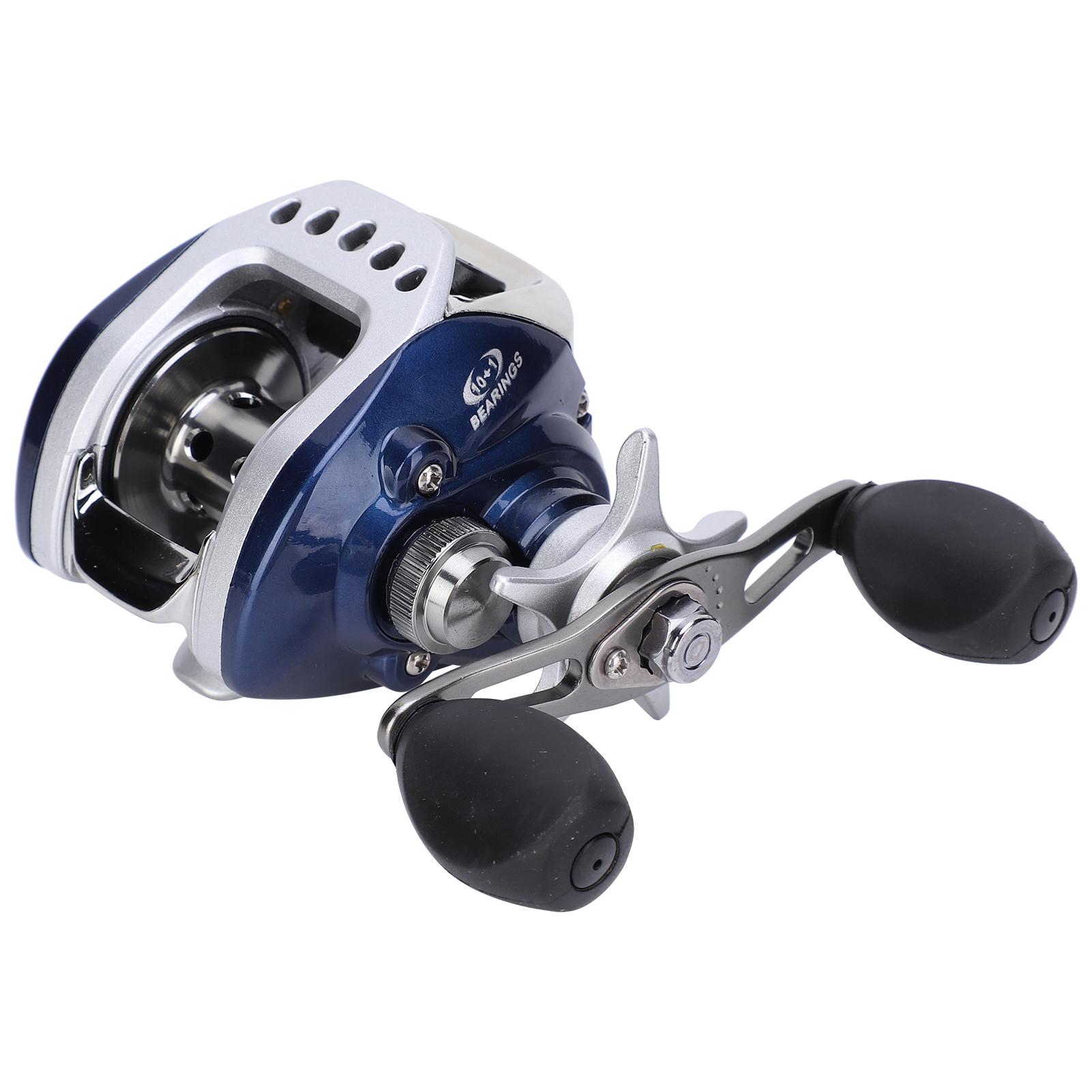 

LV100 Metal Casting Reel 6.3:1 Speed Ratio 10+1BB Magnetic Force Brake Fishing Wheel(Right Hand Type )