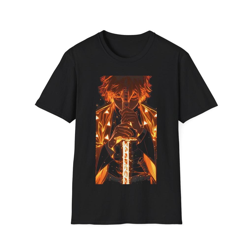 Demon Slayer Shirt Zenitsu Anime Graphic Tee, Kimetsu No Yaiba Unisex T Shirt, Japanese Manga Streetwear, Otaku Gift Top