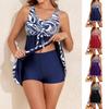 Women Swimsuit With Shorts Flowy Two Piece Swimsuits Bathing Swimwear
