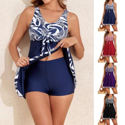 Women Swimsuit With Shorts Flowy Two Piece Swimsuits Bathing Swimwear
