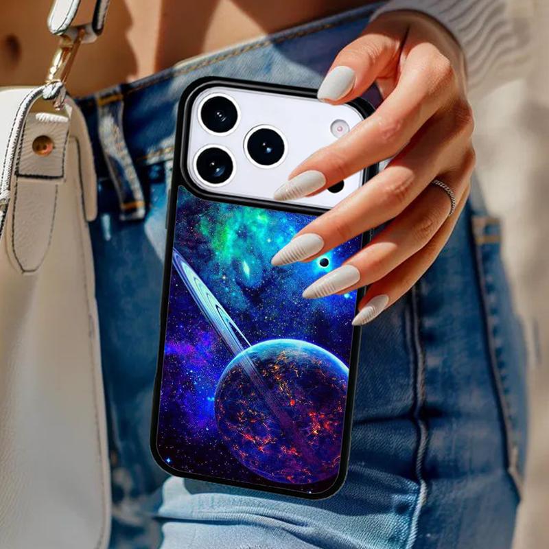 Earth Moon Sun Planet Phone Case For iPhone 17 Air 14 15 13 12 Max Cover For Apple 14 15 16 16e 11 Pro Max Plus