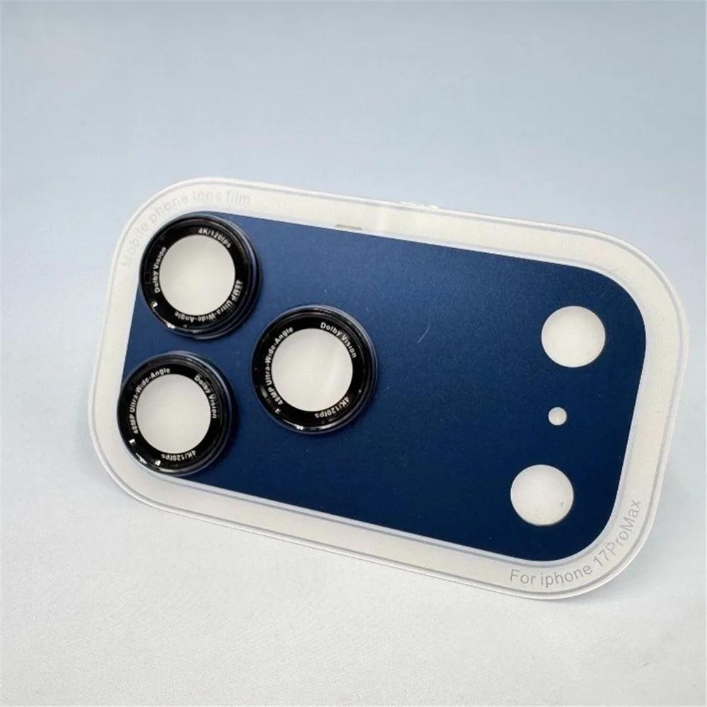 Corning Glass Camera Lens Glass Cover Aluminum Base Fall-resistant AR Camera Lens Protector Back Camera Glass for iP17 Pro
