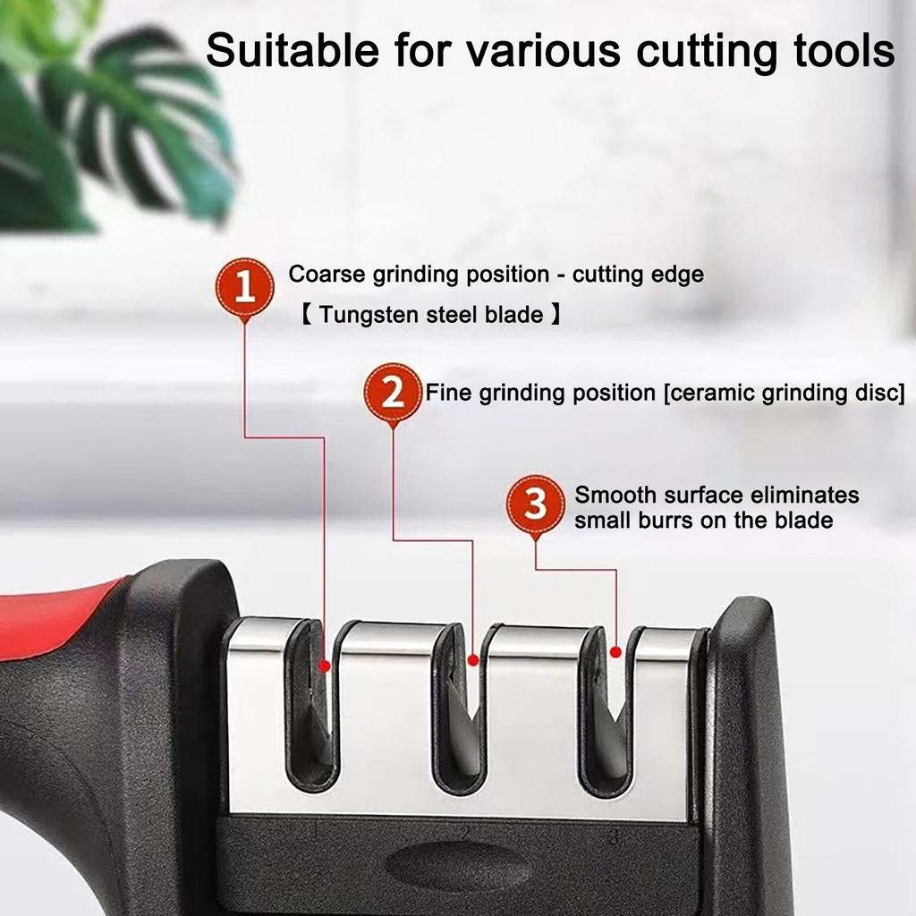 Household Whetstone Fast Knife Sharpener Fixed Angle Scissors Kitchen Knife Handle  Kitchen Knife Sharpener Multifunctional Knife Sharpener